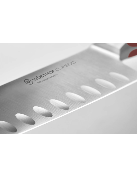 Cuchillo santoku Wusthof Classic Colour Tasty Sumac con hoja con borde grantonde 17 cm