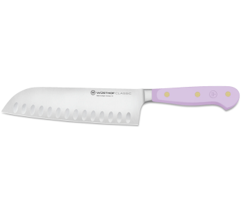 Wusthof Classic Colour Purple Yam coltello santoku forgiato con lama con fossetteda 17 cm