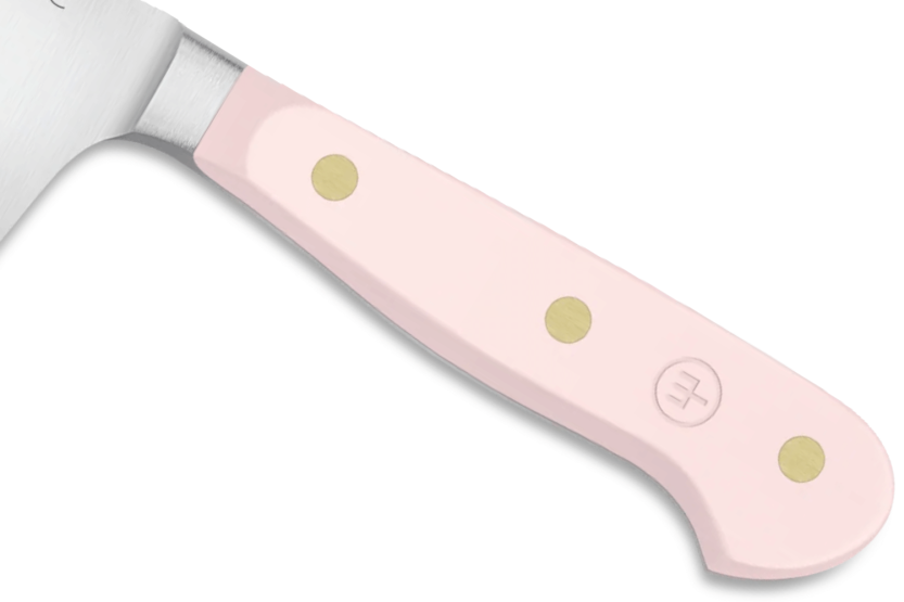 Wusthof Classic Colour Pink Himalayan Salt smedet santoku-kniv 17 cm med granton edge-blad