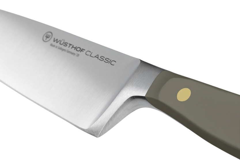 Wusthof Classic Colour Velvet Oyster smidd kokkekniv med 20 cm blad