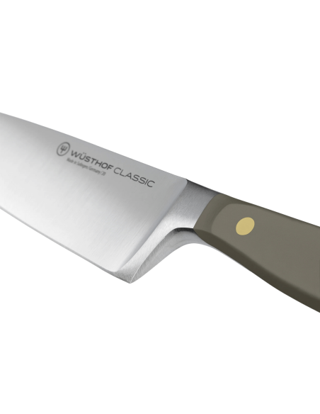 Wusthof Classic Colour Velvet Oyster smidd kokkekniv med 20 cm blad