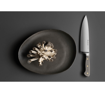 Wusthof Classic Colour Velvet Oyster smidd kockkniv 20cm blad 2