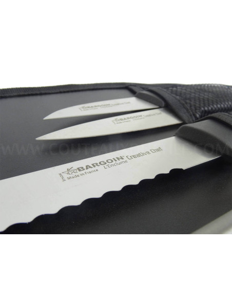 Messerkoffer 6 Messer + 1 Wetzstahl Diamant Bargoin Creative Chef
