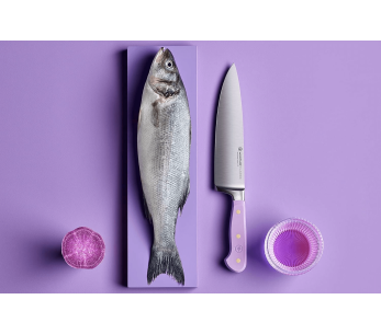 Wusthof Classic Colour Purple Yam gesmeed koksmes 20cm lemmet 2