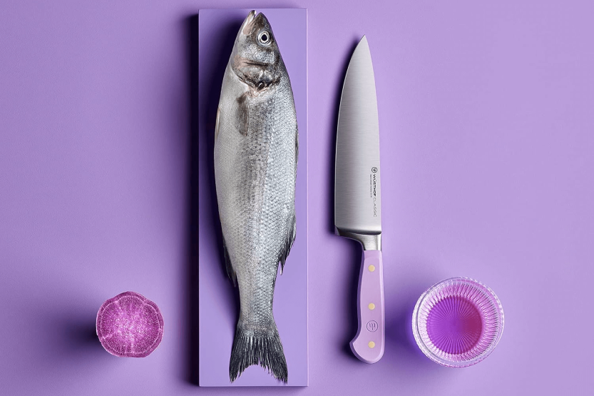 Cuchillo de cocinero forjado Wusthof Classic Colour Purple Yam, 20cm de hoja