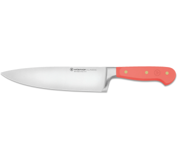 Coltello da chef forgiato Wusthof Classic Colour Coral Peach, lama da 20 cm