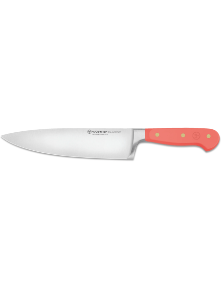 Cuchillo de cocinero forjado Wusthof Classic Colour Coral Peach, 20cm de hoja