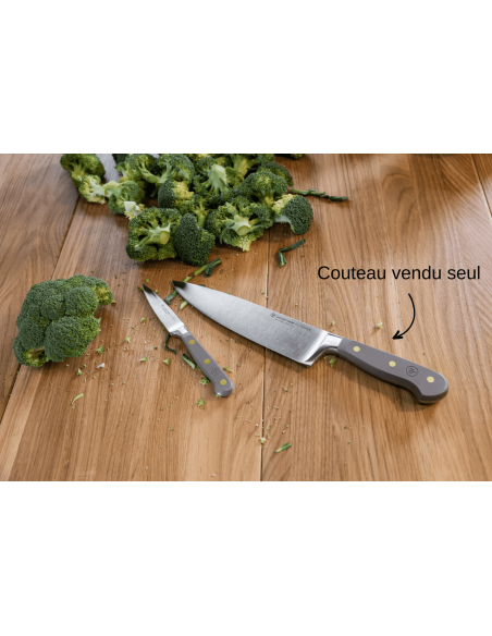 Cuchillo de cocinero forjado Wusthof Classic Colour Velvet Oyster 16cm hoja