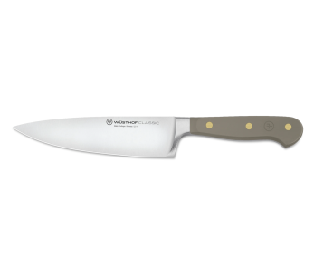 Coltello da chef forgiato Wusthof Classic Colour Velvet Oyster con lama da 16 cm