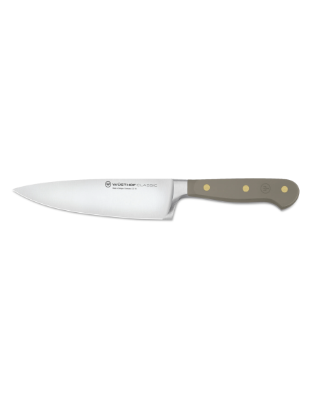 Coltello da chef forgiato Wusthof Classic Colour Velvet Oyster con lama da 16 cm