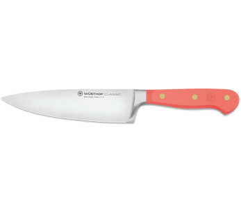 Cuchillo de cocinero forjado Wusthof Classic Colour Coral Peach, 16cm de hoja