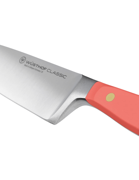 Wusthof Classic Colour Coral Peach smedet kokkekniv med 16 cm blad