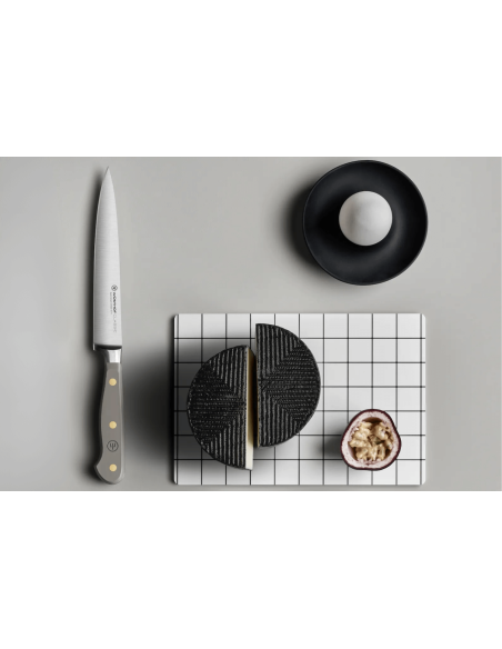 Wusthof Classic Colour Velvet Oyster forged slicing knife 16cm blade
