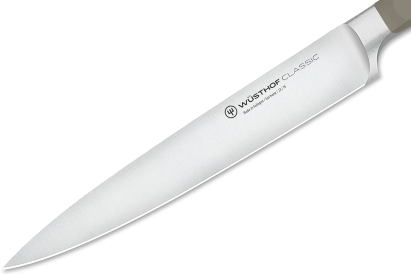 Wusthof Classic Colour Velvet Oyster forged slicing knife 16cm blade