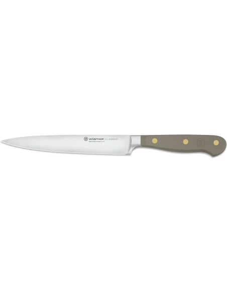 Wusthof Classic Colour Velvet Oyster gesmeed snijmes 16cm lemmet