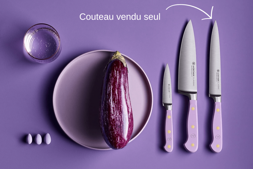 Wusthof Classic Colour Purple Yam smidd skivkniv 16cm blad