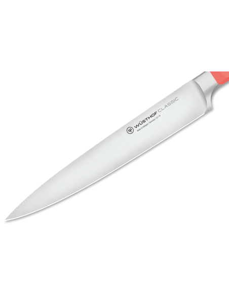 Wusthof Classic Colour Coral Peach forged slicing knife 16cm blade