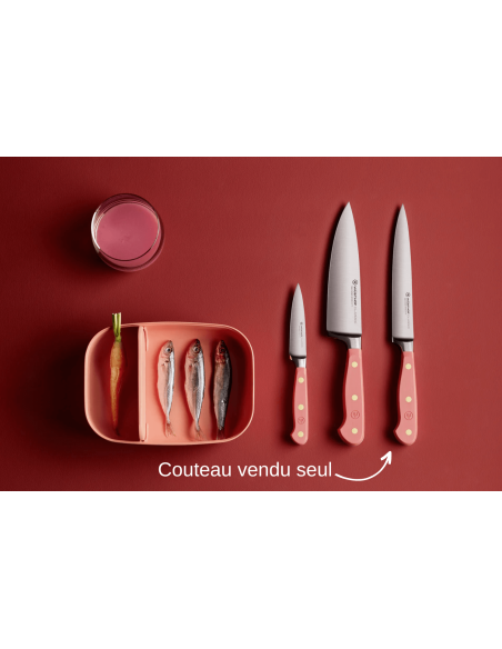 Wusthof Classic Colour Coral Peach forged slicing knife 16cm blade