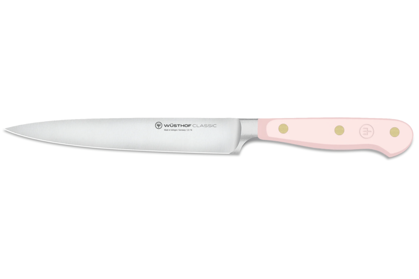 Wusthof Classic Colour Pink Himalayan Salt forged slicing knife 16cm blade