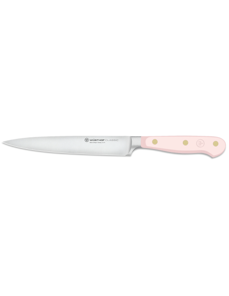 Wusthof Classic Colour Pink Himalayan Salt takorakenteinen viipalointiveitsi 16cm terä