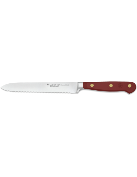 Wusthof Classic Colour Tasty Sumac gesmeed worstmes 14cm gekarteld lemmet
