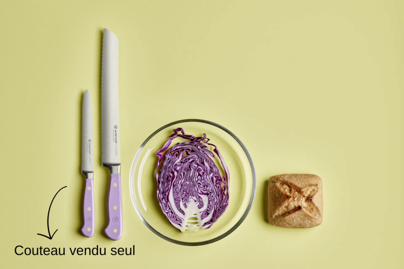 Wusthof Classic Colour Purple Yam smidd korvkniv 14cm tandat blad