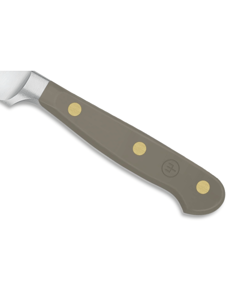 Wusthof Classic Colour Velvet Oyster gesmeed steakmes 12cm lemmet