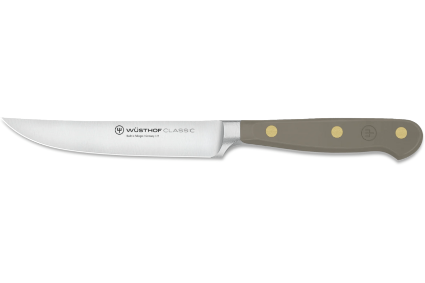 Wusthof Classic Colour Velvet Oyster forged steak knife 12cm blade