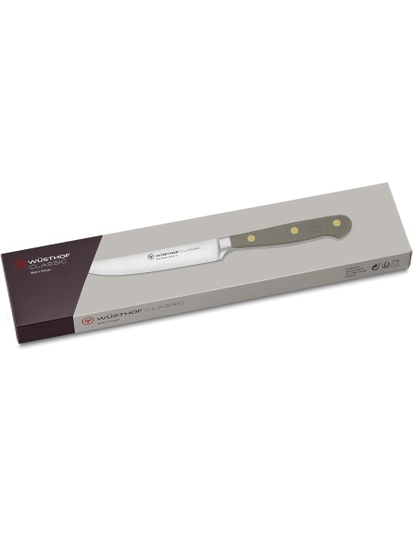 Wusthof Classic Colour Velvet Oyster forged steak knife 12cm blade