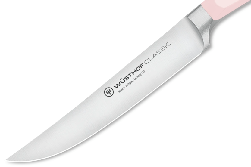 Wusthof Classic Colour Pink Himalayan Salt takorakenteinen pihviveitsi 12cm terällä