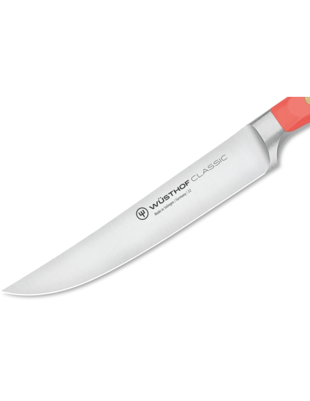 Wusthof Classic Colour Coral Peach smedet steakkniv med 12 cm blad