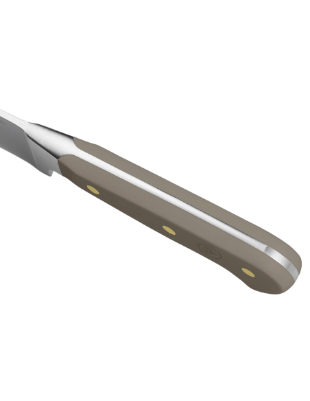 Wusthof Classic Colour Velvet Oyster smedet skrællekniv med 9 cm blad