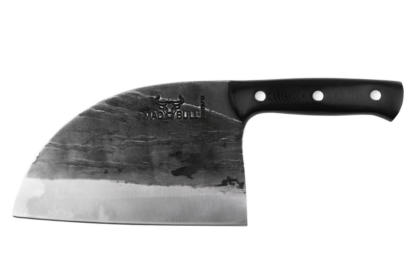 Faca sérvia Samura Mad Bull de 18 cm com cabo em carbono preto e G10
