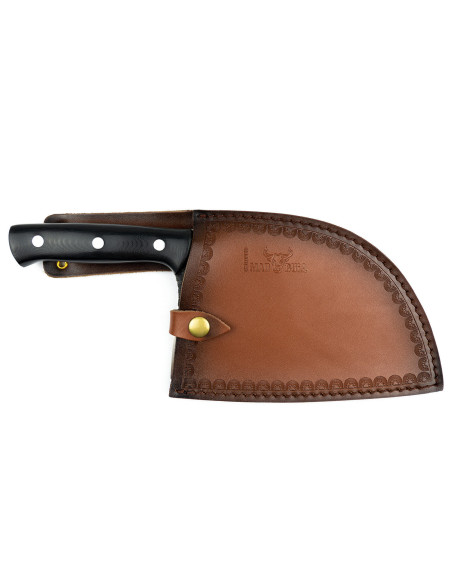 Samura Mad Bull Serbian knife 18cm G10 handle and black carbon