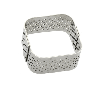 Mallard Ferrière mini stampo quadrato forato in acciaio inox per petits fours