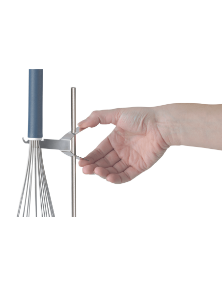Porta frusta/termometro in acciaio inox