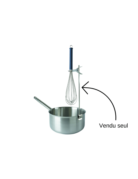 Visp/termometerholder i rustfritt stål