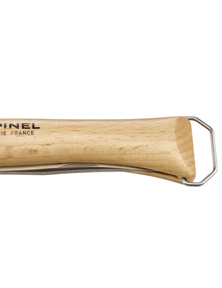 Opinel traditionell kniv n°10 blad 10cm roterande hylsa + korkskruv + kapsylöppnare