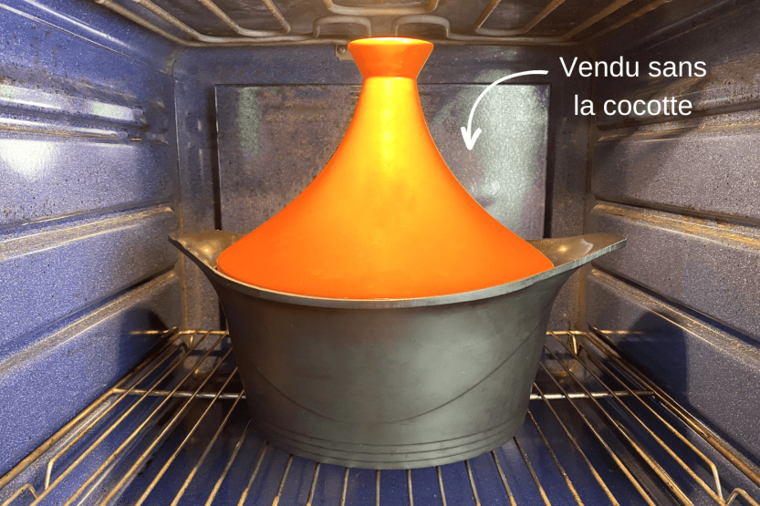 Cookut tampa tagine cerâmica para cocotte L'Incroyable 28cm + folheto de receitas