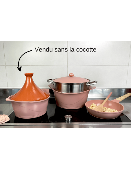 Cookut Tajine-Deckel aus Keramik für L'Incroyable cocotte 28cm + Rezeptheft