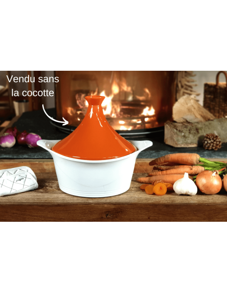 Cookut keramiskt tagine-lock till L'Incroyable cocotte 28cm + recepthäfte