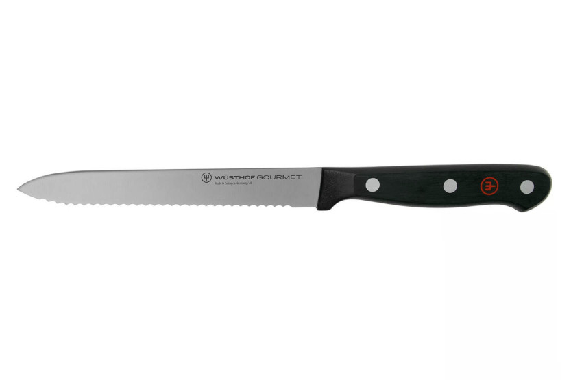 Wüsthof Gourmet pølsekniv 14 cm med takket blad