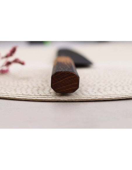 Sakai Takayuki Kurokage Cuchillo de cocinero japonés de 24 cm con mango de roble quemado
