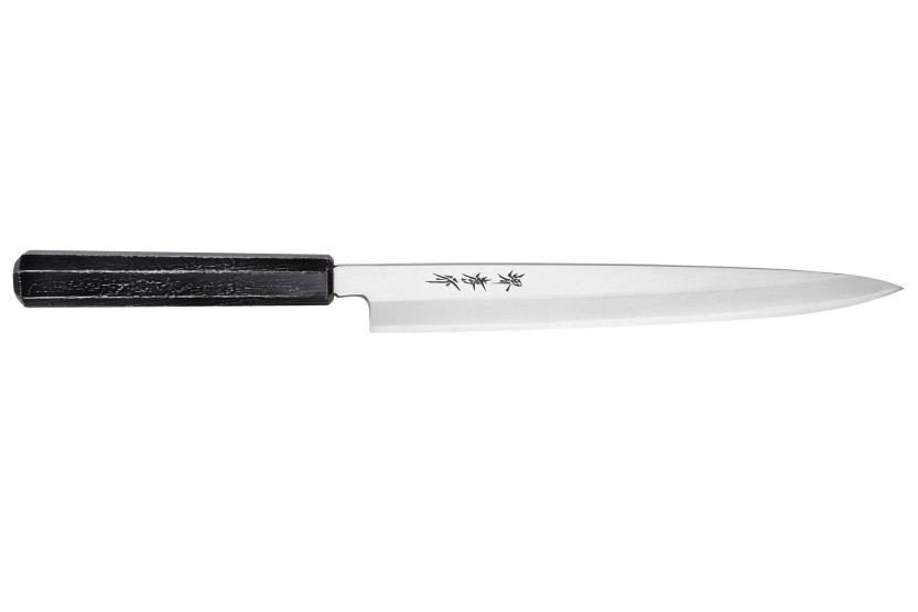 Sakai Takayuki Nanairo Cuchillo yanagiba japonés Cuchillo yanagiba 24cm Mango de resina lacada ABS
