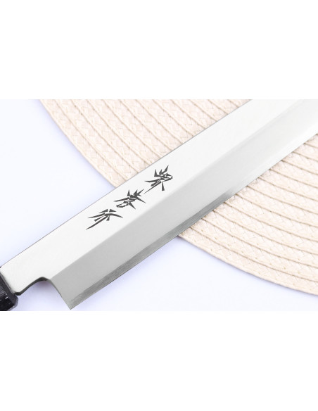 Japanisches Yanagiba messer 24cm Sakai Takayuki Nanairo Griff aus lackiertem ABS-Harz