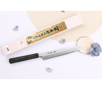 Sakai Takayuki Nanairo 21 cm japansk Yanagiba-kniv med ABS-lakkert harpiksskaft 2