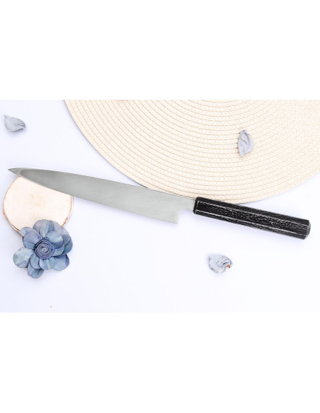 Sakai Takayuki Nanairo 21 cm japansk Yanagiba-kniv ABS-lakeret resin-håndtag
