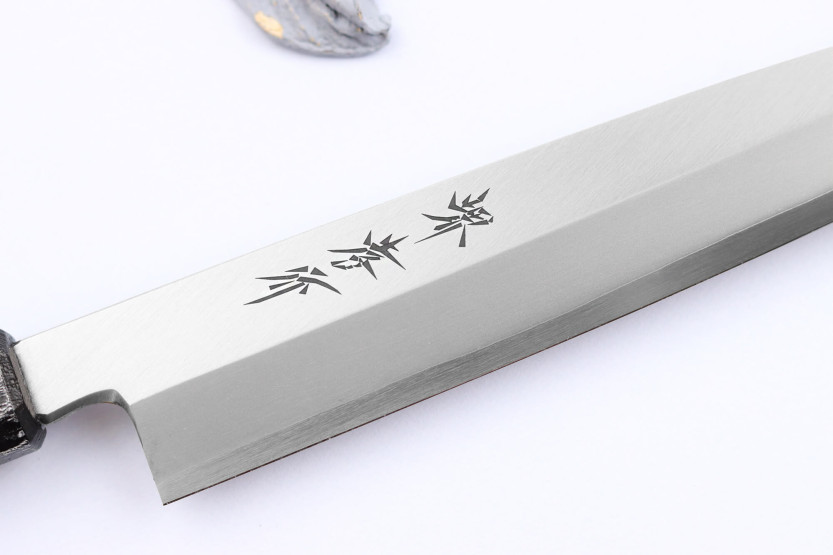 Sakai Takayuki Nanairo 21cm Japanese Yanagiba knife ABS lacquered resin handle
