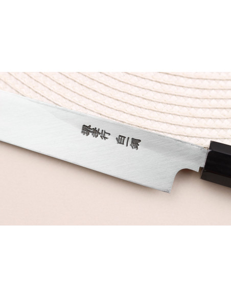 Sakai Takayuki Byakko 27cm sakimaru takohiki faca artesanal japonesa cabo em ébano + bainha