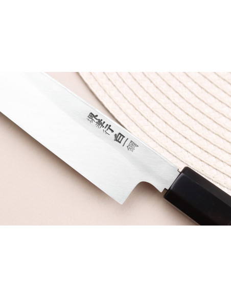 Sakai Takayuki Byakko 24 cm Coltello yanagiba giapponese Coltello yanagiba fatto a mano manico in ebano + fodero